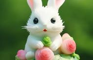 小兔子西瓜雕刻，太萌了！