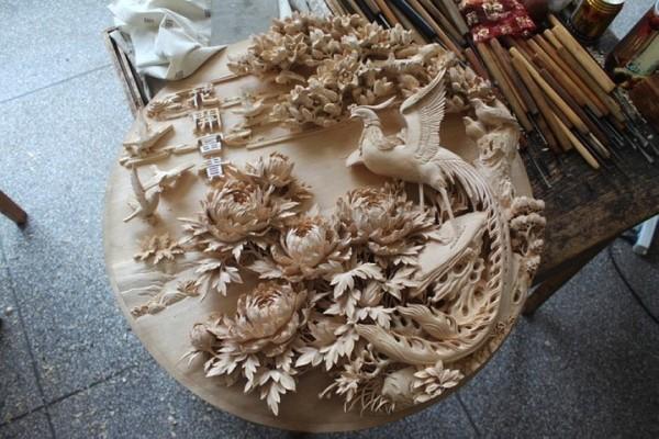 分享一组中国传统木雕艺术作品